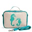 SoYoung Aqua Seahorse Raw Linen Lunchbox