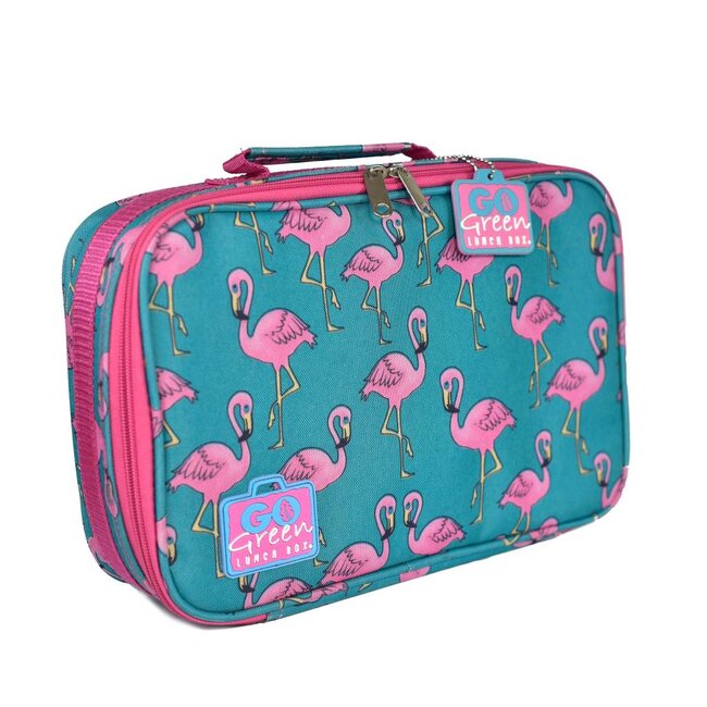 Go Green Flamingo Leakproof Lunchbox Set