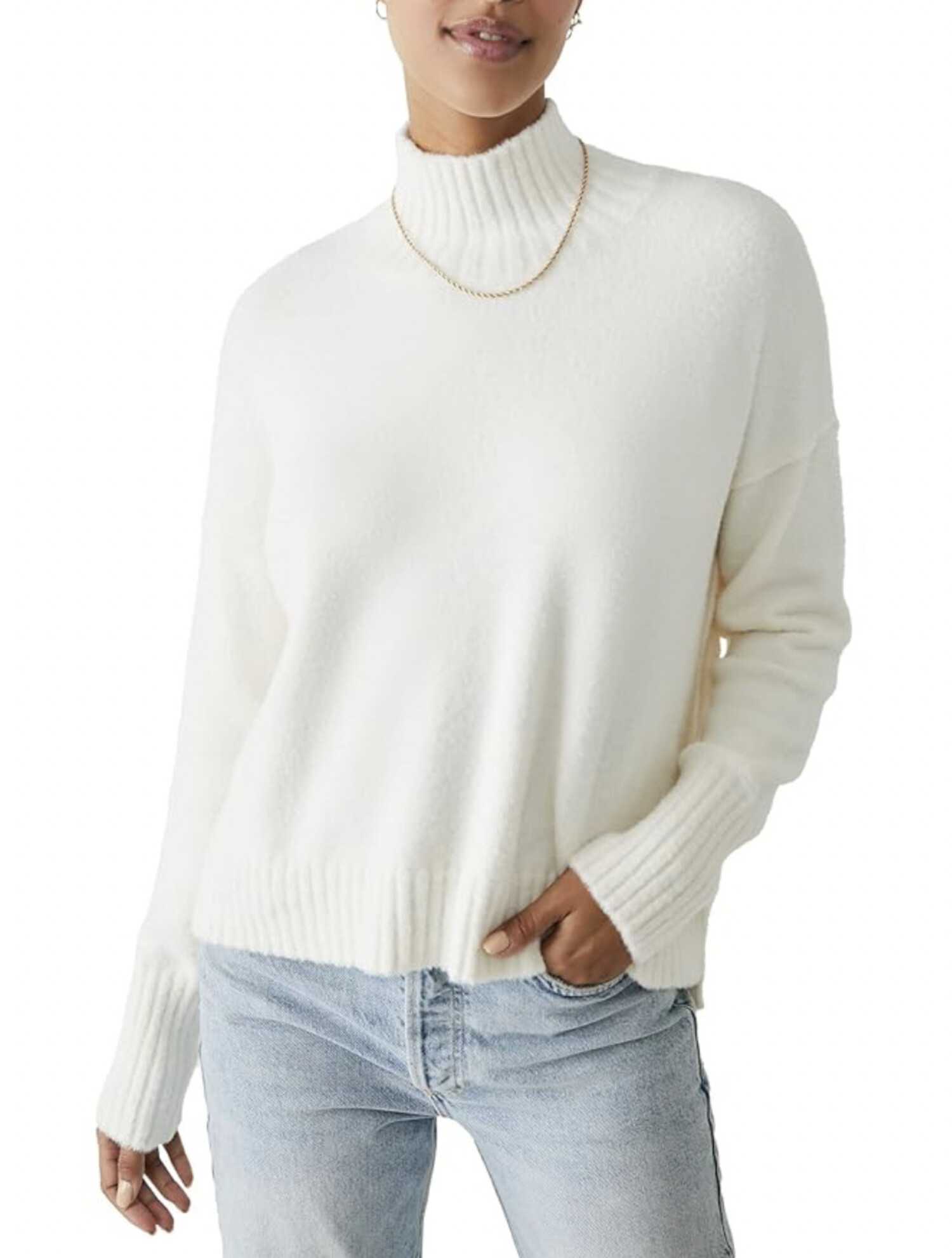 Free People Vancouver Turtleneck Sweater - Poppyu0026Olive