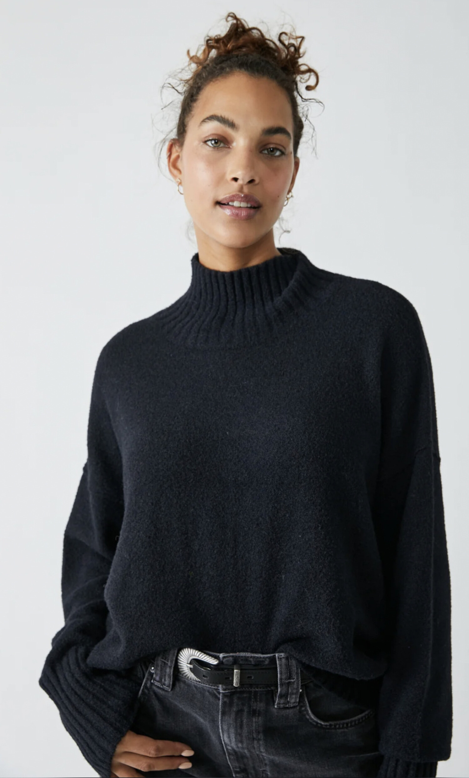 Free People Vancouver Turtleneck Sweater - Poppyu0026Olive