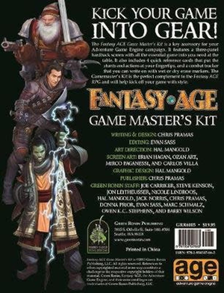 Green Ronin Publishing Fantasy Age RPG: GM Screen