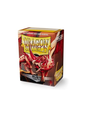 Arcane Tinmen Dragon Shields Matte: Ruby