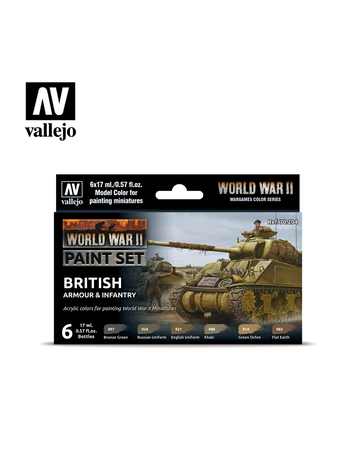 Vallejo Vallejo Paint Set: British Armour & Infantry
