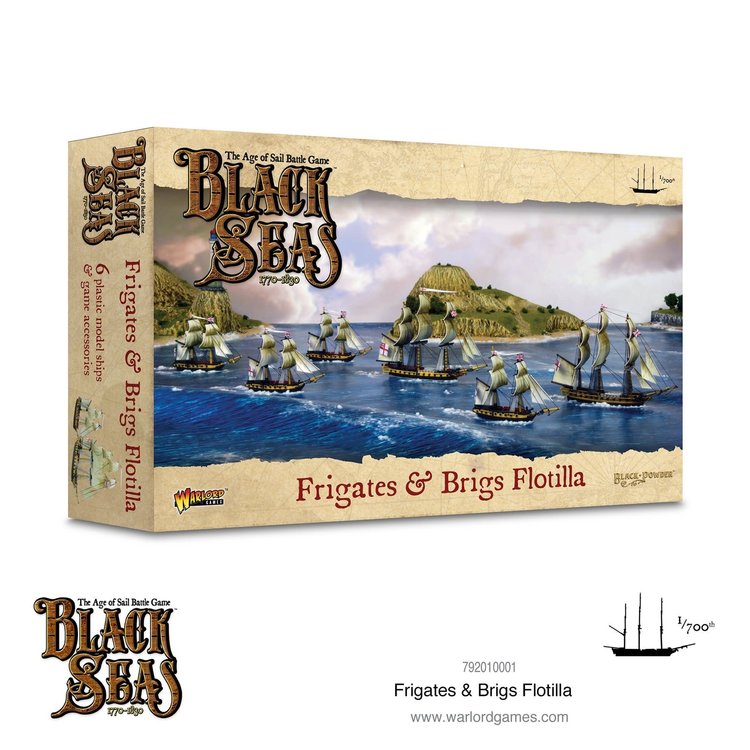 Warlord games Black Seas: Frigates & Brigs Flotilla