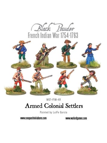 Warlord games Black Powder: FIW Armed Colonial Settlers