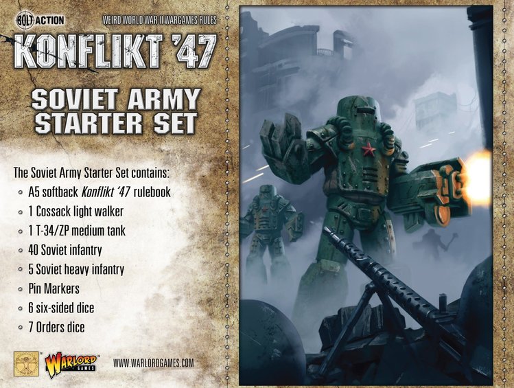 Warlord games Konflikt ‘47: Soviet- Army Starter Set