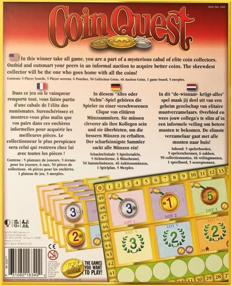 R & R Games Coin Quest