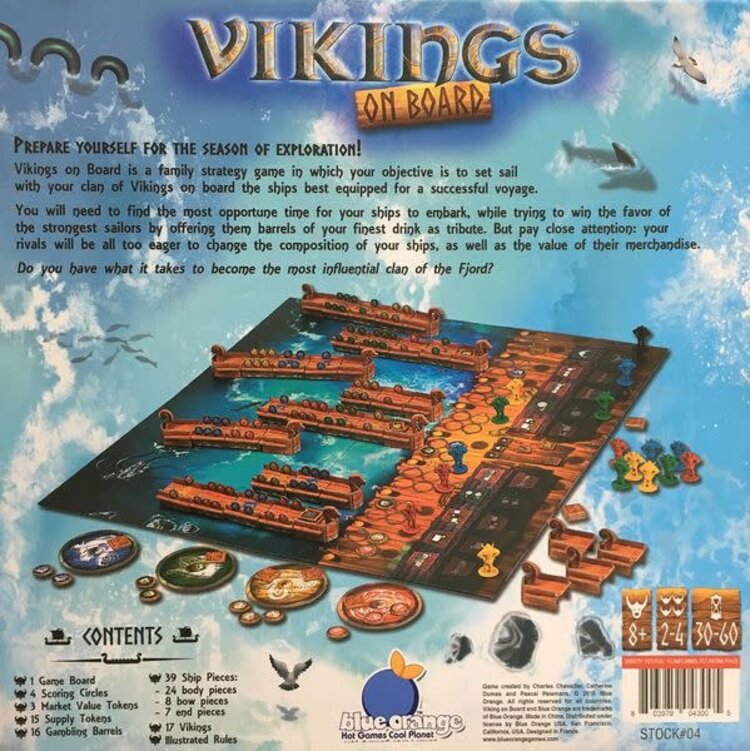 Blue Orange Vikings on board