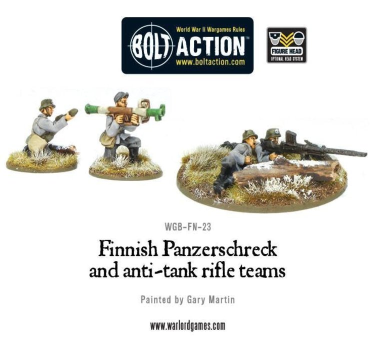 Warlord games Bolt Action: Finnish- Panzerschrek & Anti-tank Rifle Teams