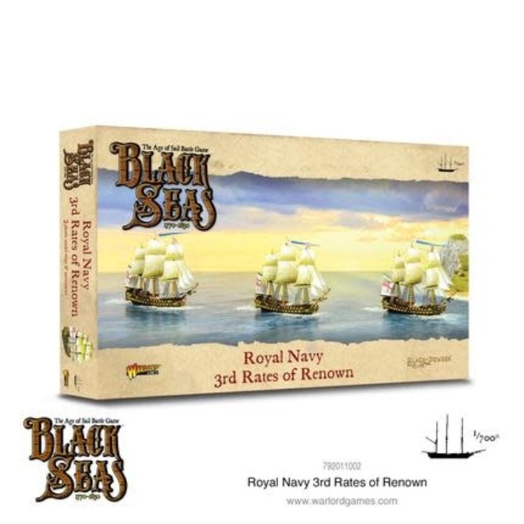 Warlord games Black Seas: Royal Navy 3rd Rates of Renown
