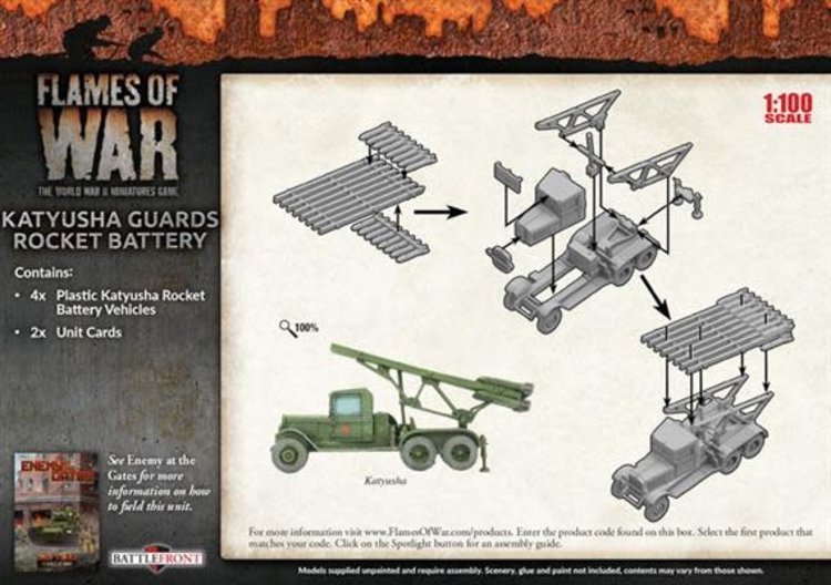 Flames of War Flames of War: Soviet- Katyusha Guards Rocket Battery (mid)