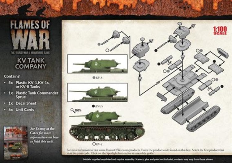 Flames of War Flames of War: Soviet- KV Tank Company