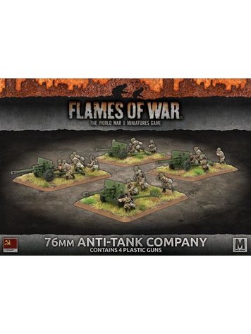 Flames of War Flames of War: Soviet- 76mm Anti-Tank Company (mid)