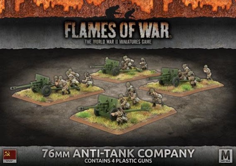 Flames of War Flames of War: Soviet- 76mm Anti-Tank Company (mid)