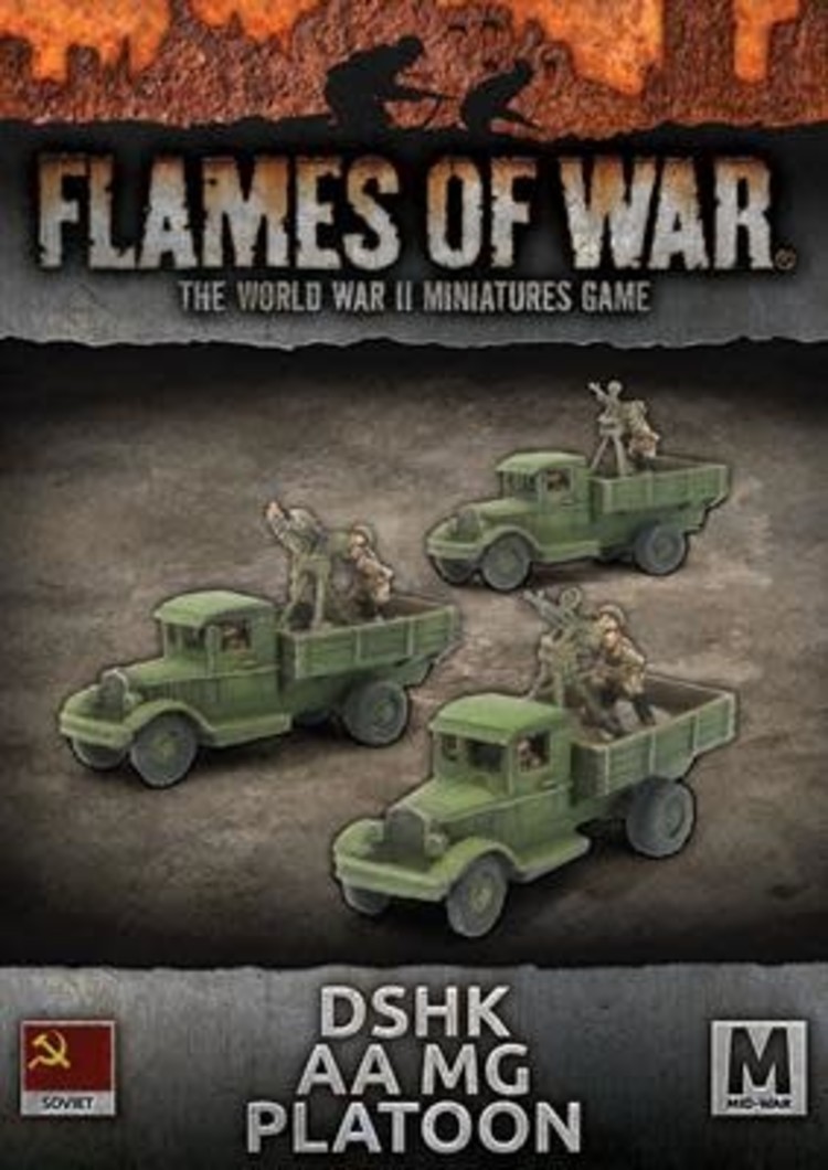 Flames of War Flames of War: Soviet- DSHK AA MG Platoon (mid)