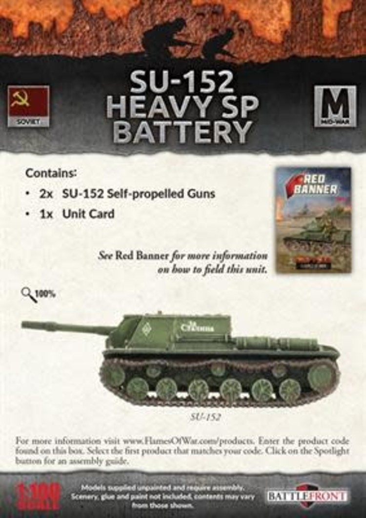 Flames of War Flames of War: Soviet- SU-152 Heavy Sp Battery (mid)