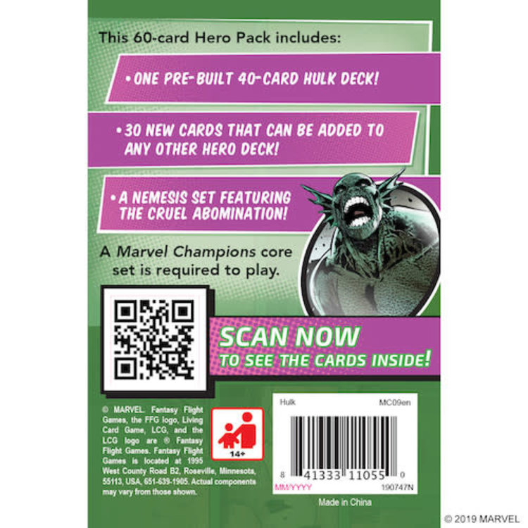 Fantasy Flight Marvel Champions: Hulk