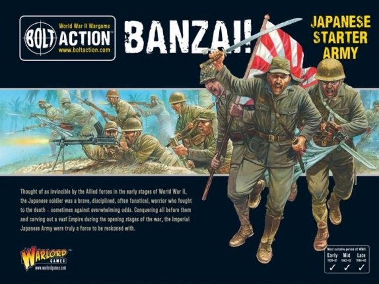 Warlord games Bolt Action: Japanese- Banzai! Army starter set