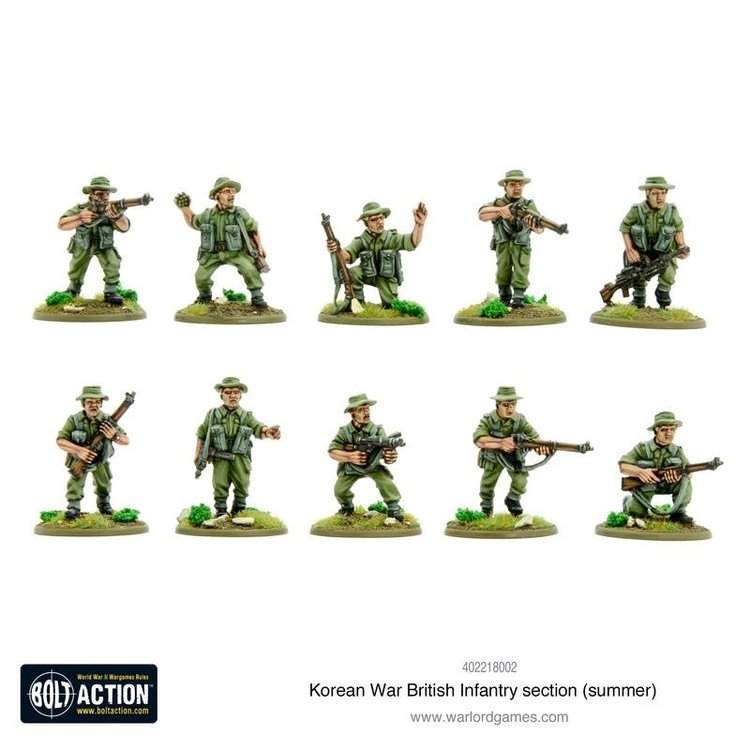 Warlord games Bolt Action: British- Army Infantry Section (summer Uniform)