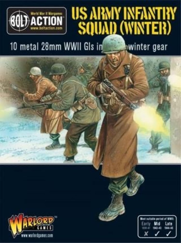 Warlord games Bolt Action: US- Army Infantry Squad (Winter)