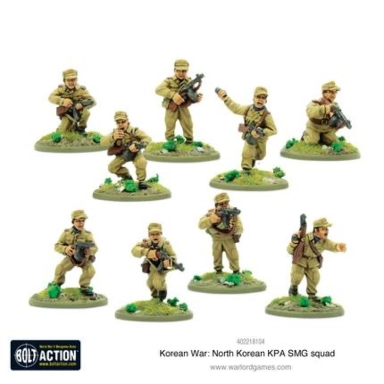 Warlord games Bolt Action: North Korea- KPA SMG Squad