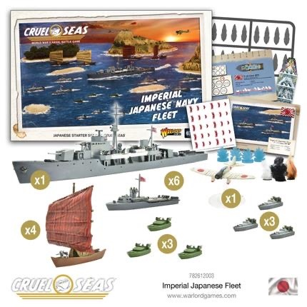 Warlord games Cruel Seas: Imperial Japanese Navy fleet