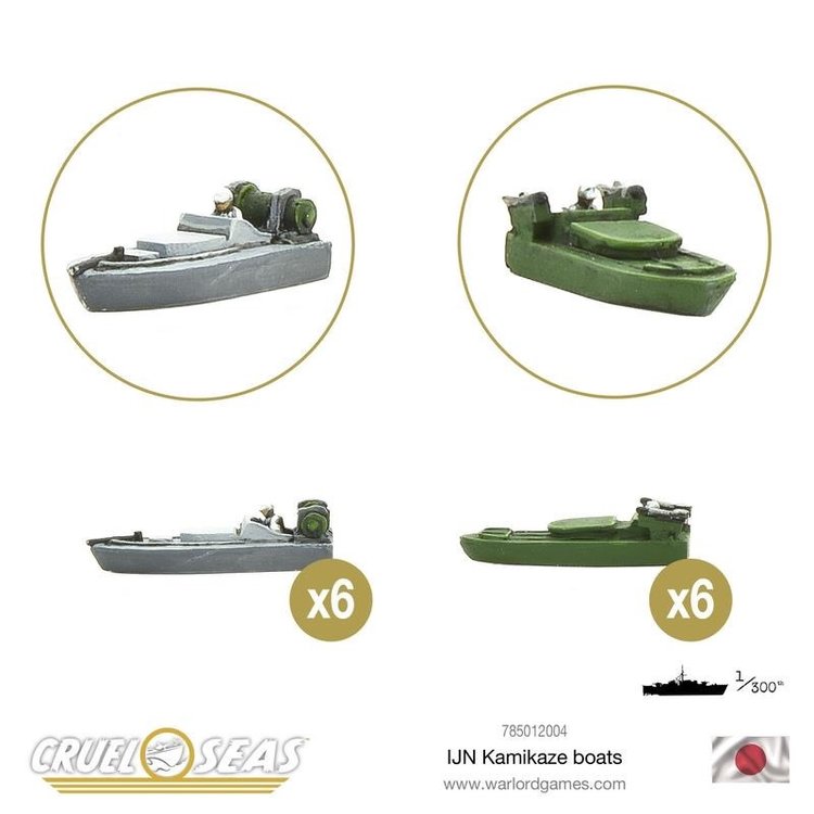 Warlord games Cruel Seas: Japanese Kamikaze Boats