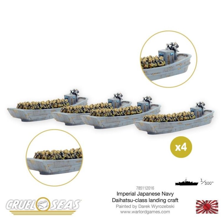 Warlord games Cruel Seas: Japanese Daihatsu Landing Craft