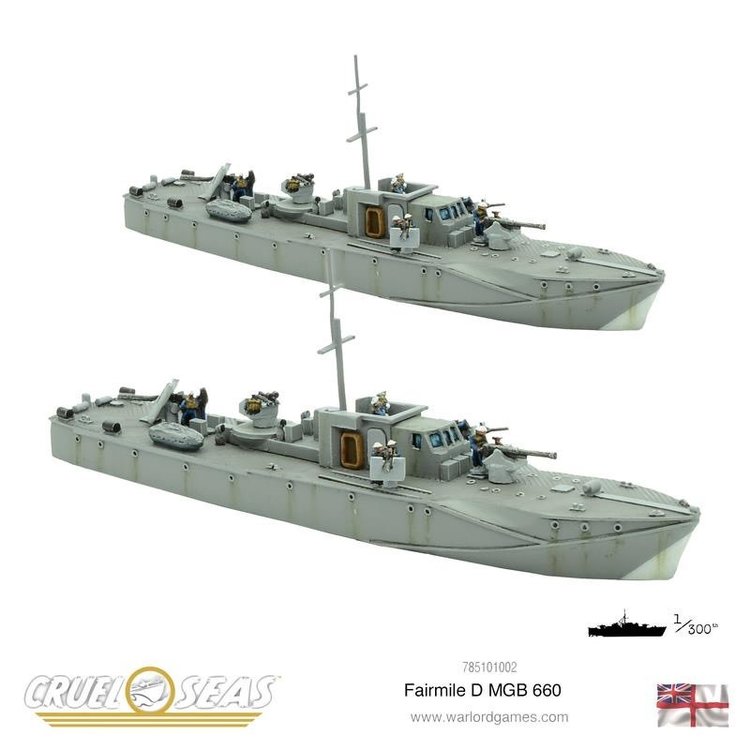 Warlord games Cruel Seas: British- Fairmile D MGB 660