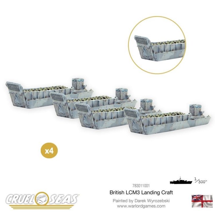 Warlord games Cruel Seas: British LCM3 Landing Craft