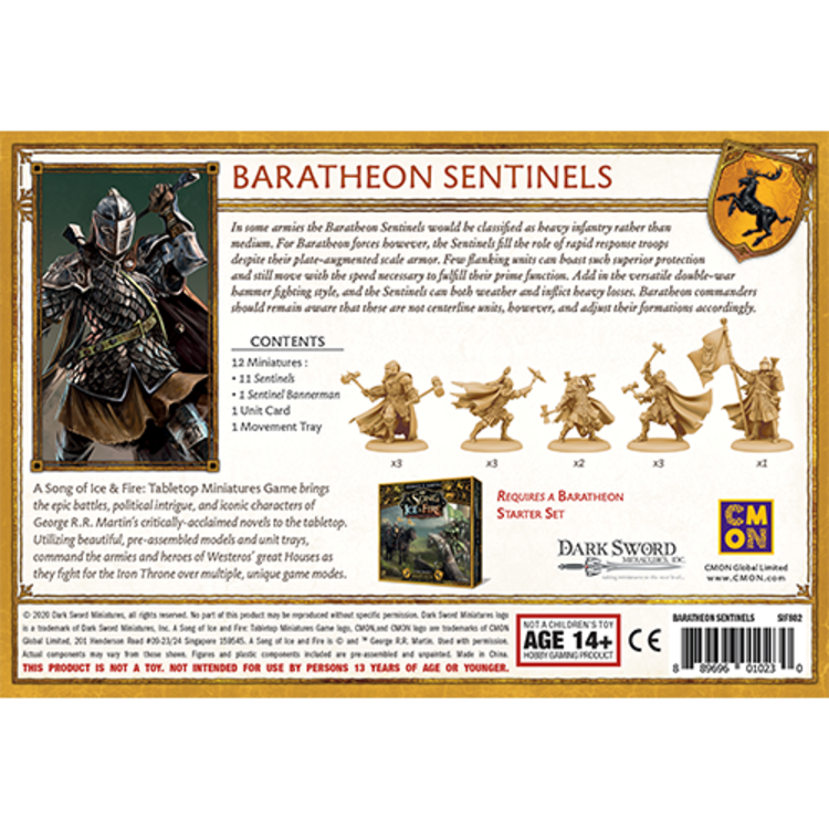 CMON Song of Ice & Fire: Baratheon- Sentinels
