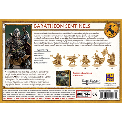 CMON Song of Ice & Fire: Baratheon Sentinels