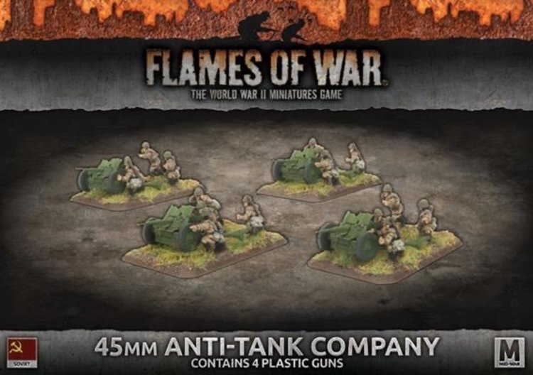 Flames of War Flames of War: Soviet- 45mm Anti-Tank Company (mid)