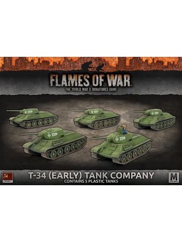 Flames of War Flames of War: Soviet- T-34 (early) Tank Company (Mid)