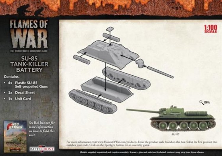 Flames of War Flames of War: Soviet- SU-85 Tank-Killer Battery (mid)