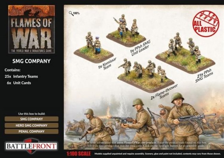 Flames of War Flames of War: Soviet- SMG Company (late)