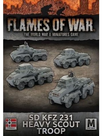 Flames of War Flames of War: German- SD KFZ 231 Heavy Scout Troop (mid)