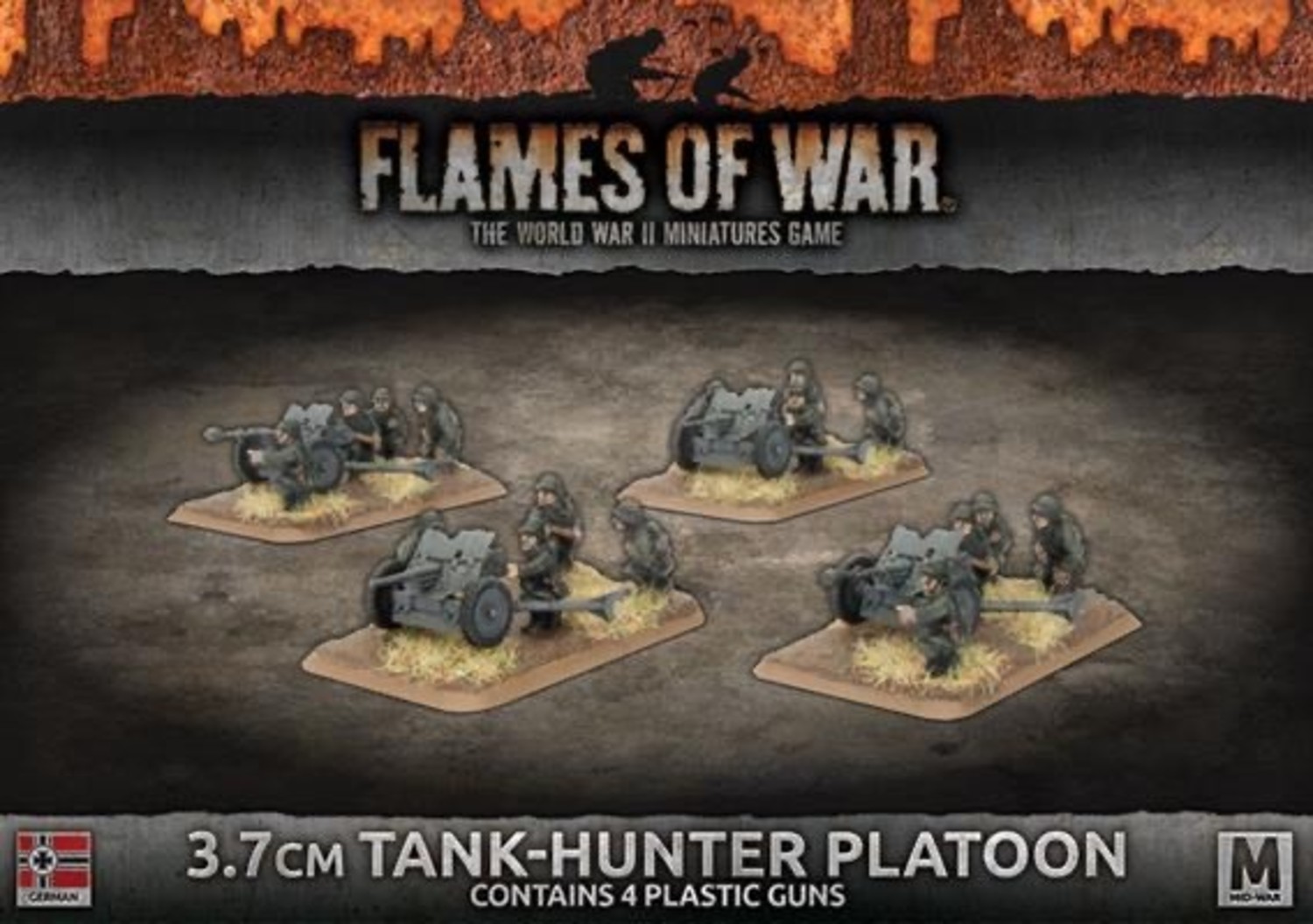 Flames of War Flames of War: German- 3.7 cm Tank-Hunter Platoon (mid)