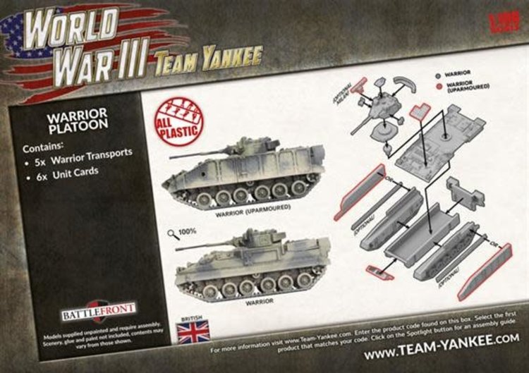 Team yankee Team Yankee: British- Warrior Platoon