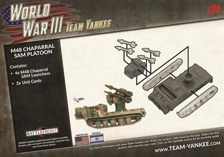 Team yankee Team Yankee: American- M48 Chaparral Sam Platoon