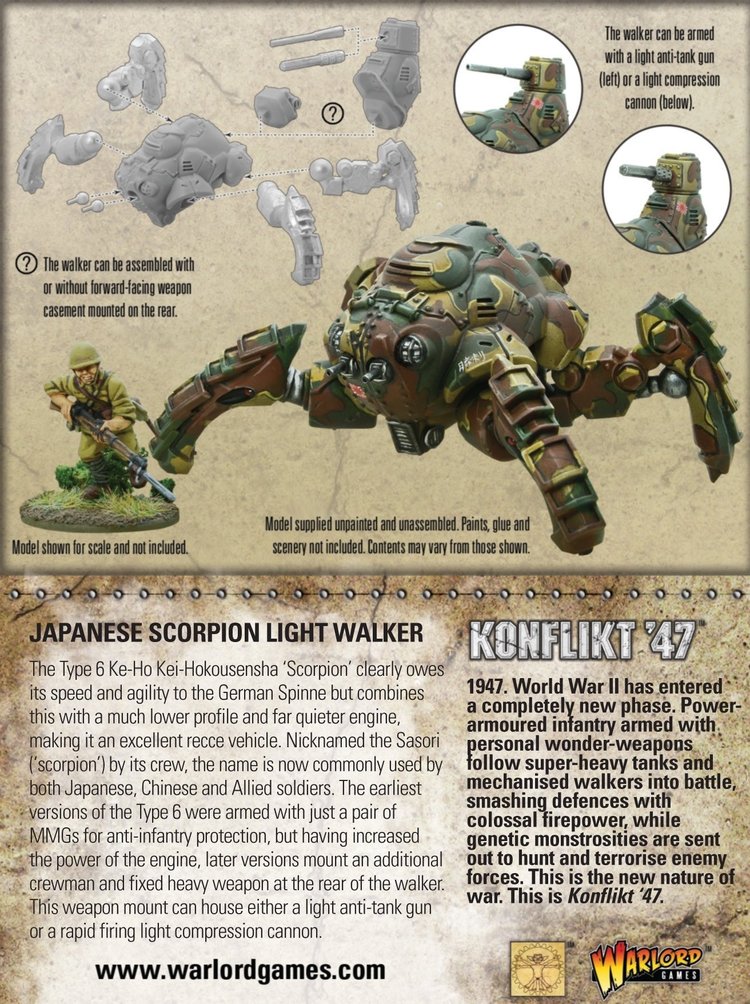 Warlord games Konflikt ‘47: Japanese- Scorpion Light Walker