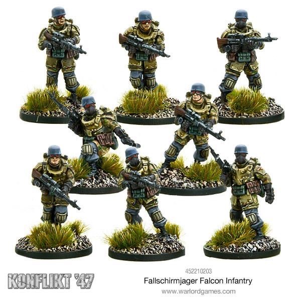 Warlord games Konflikt ‘47: German- Fallschirmjager Falcon Infantry