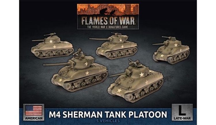 Flames of War Flames of War: US- M4 Sherman Tank Platoon (late)