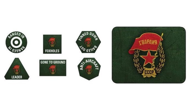 Flames of War Flames of War: Soviet- Guards Token & Objective Set