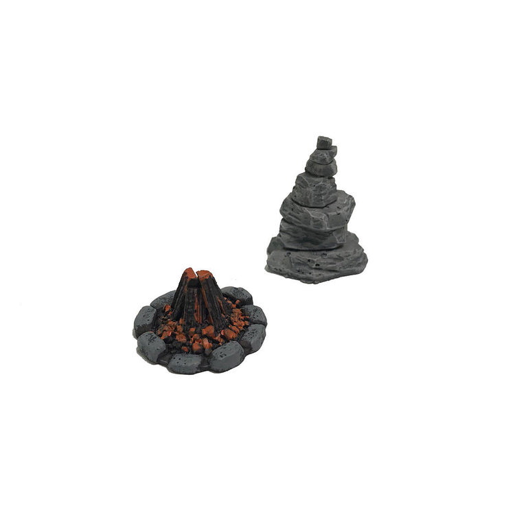 Monster fight club Monster Scenery: Fire and rock