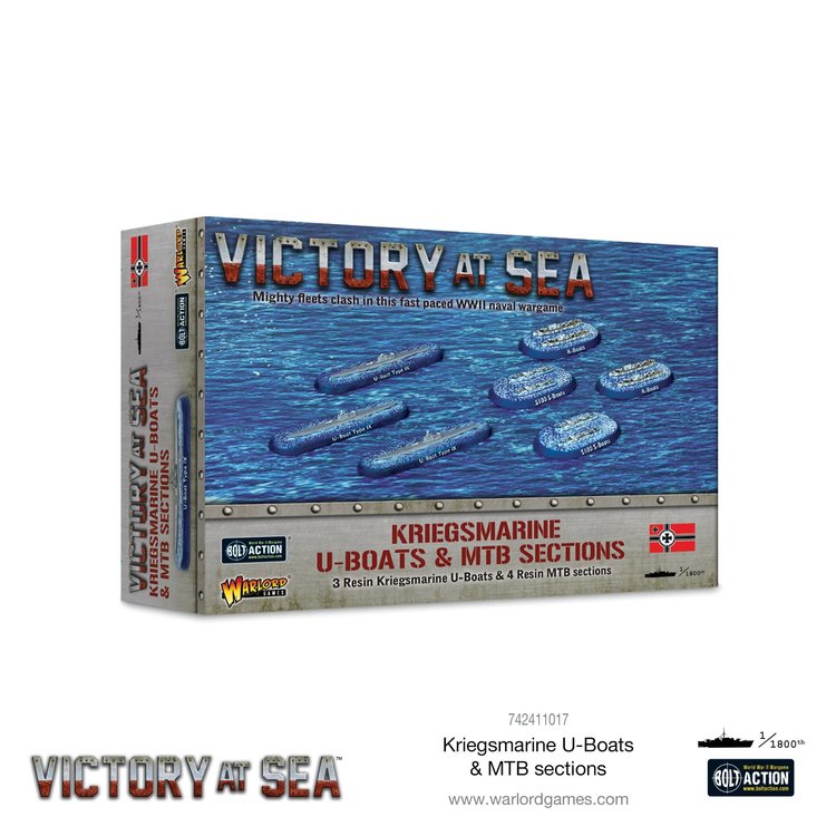 Warlord games Victory at Sea: German- Kriegsmarine U-boats & MTB sections