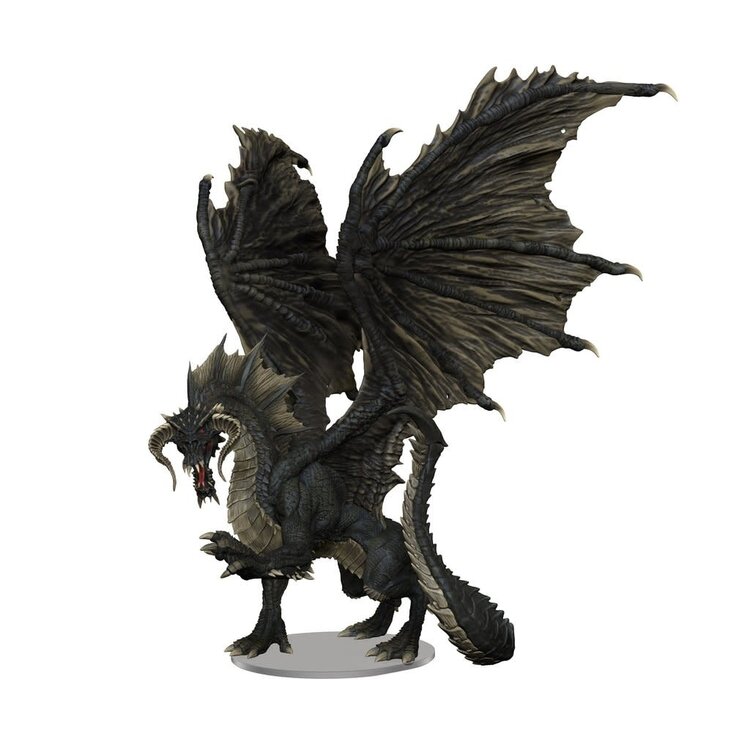 Wizards of the Coast D&D Icons of the Realm Miniature: Adult Black Dragon