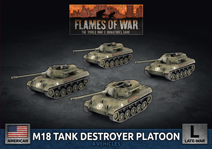 Flames of War Flames of War: US- M18 Tank Destroyer Platoon (Late)