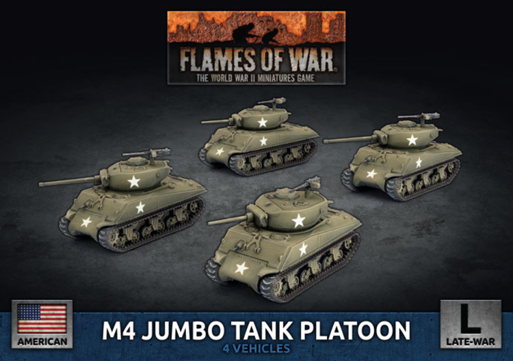 Flames of War Flames of War: US- M4 Jumbo Tank Platoon (late)
