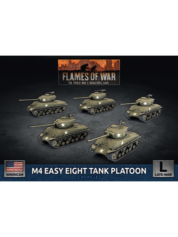 Flames of War Flames of War: US- M4 Easy Eight Tank Platoon (late)
